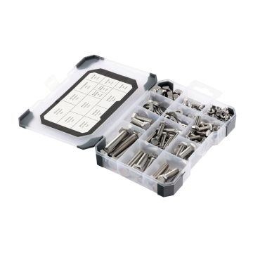 Timco Mixed Tray Set Screws Nuts Washers - Zinc