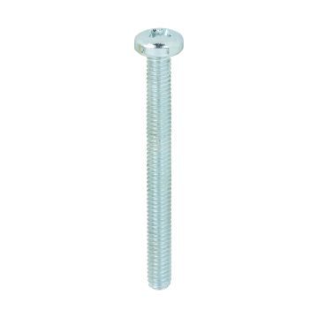 Timco Machine Screws PZ - Pan - Zinc M4 x 40