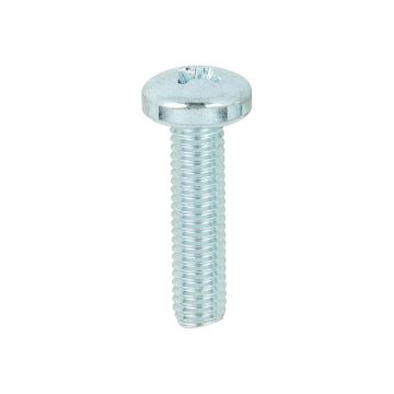 Timco Machine Screws PZ - Pan - Zinc M5 x 20