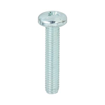 Timco Machine Screws PZ - Pan - Zinc M5 x 25