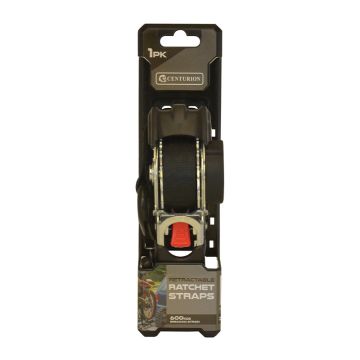 Centurion Retractable Ratchet Tie Down 600kg 3m
