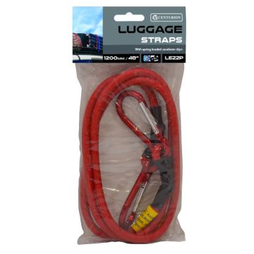 Centurion 48" Luggage strap with Carabiner Clips