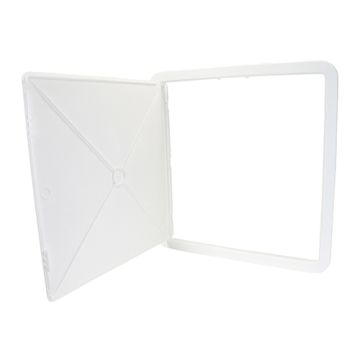 Timloc Plastic Access Panel 470x470 Hinged White