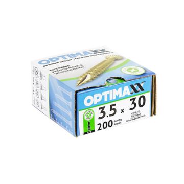 Optimaxx Woodscrew 3.5 x 30mm Box 200
