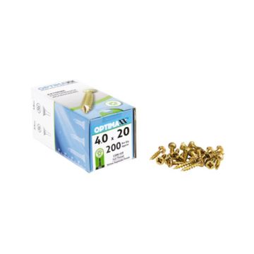 Optimaxx Woodscrew 4.0 x 20mm Box 200