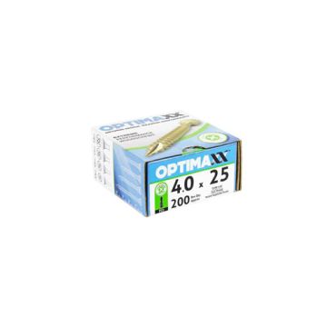 Optimaxx Woodscrew 4.0 x 25mm Box 200