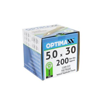 Optimaxx Woodscrew 5.0 x 30mm Box 200