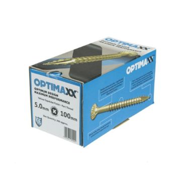 Optimaxx Woodscrew 5.0 x 100mm Box 200