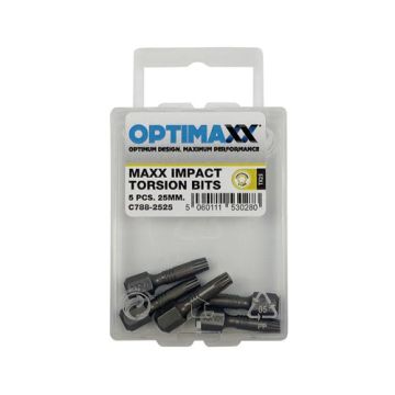 Optimaxx TX25 x 25 Impact Torsion Bit - Pack 5