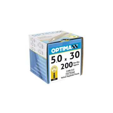 Optimaxx Torx Drive Woodscrews 5.0 x 30mm Box 200