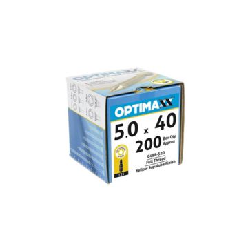 Optimaxx Torx Drive Woodscrews 5.0 x 40mm Box 200