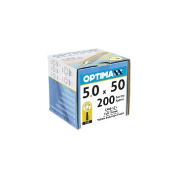 Optimaxx Torx Drive Woodscrews 5.0 x 50mm Box 200