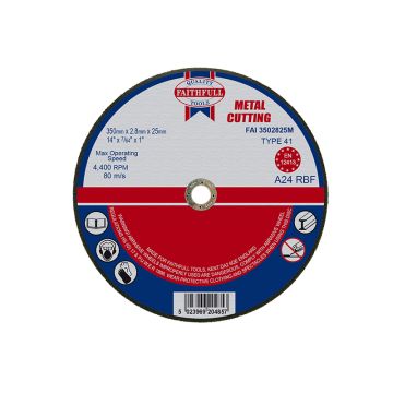 Faithfull Cut Off Wheel 355mm x 2.8 x 25 Metal