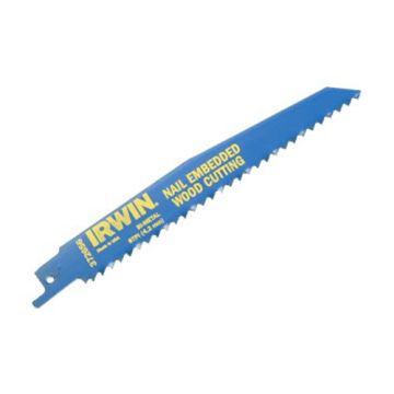 Irwin 956R 225mm Sabre Saw Blade Nail Embeded Wood  5PK