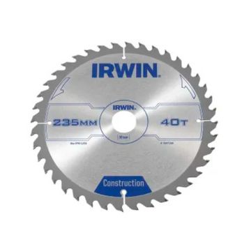 Irwin Construction Circular Saw Blade 235 x 30mm x 40T ATB