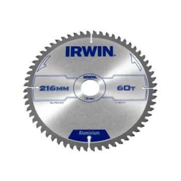 Irwin Professional Aluminium Circular Saw Blade 216 x 30mm x 60T TCG