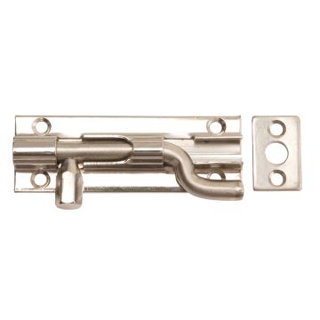 Dale Hardware Necked Barrel Bolt Chrome Plated 75mm 