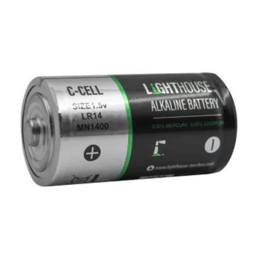 Lighthouse Alkaline Batteries 6200mAh C LR14 (Pack 2)