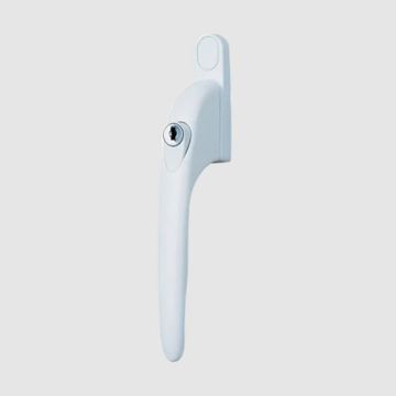 Dale Hardware PVCu Inline Lockable Window Handle - White