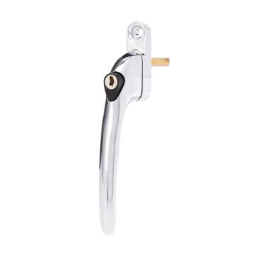 Dale Hardware PVCu Inline Lockable Window Handle - Chrome