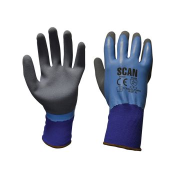 Scan Waterproof Latex Gloves (XLarge / Size 10)