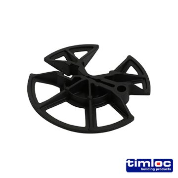 Timco Insulation Retaining Discs Black Plastic 65mm 