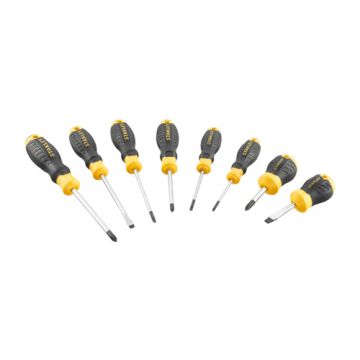 Stanley Cushion Grip Screwdriver Set 8 Piece 