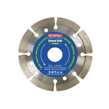 Faithfull Professional Diamond Blade 115mm x 22mm FAIDB115PRO