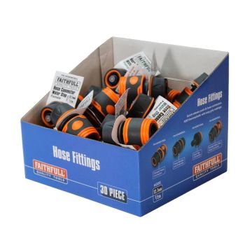 Faithfull Bulk Hose Fitting W/Stop Connector  FAIHOSEWCBUL