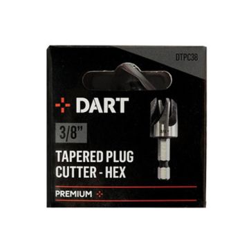 DART 1/4" Quick Change Shank Tapered Plug Cutter 3/8"