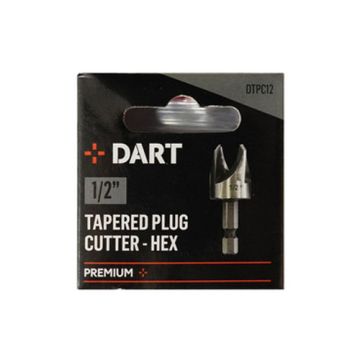 DART 1/4" Quick Change Shank Tapered Plug Cutter 1/2" 
