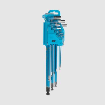 OX Pro Hex Allen Key Long 9pc Set    OX-P322609