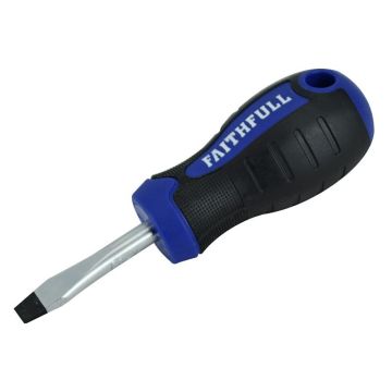 Faithfull Soft Grip S/Driver Flared 6.5mm Stubby