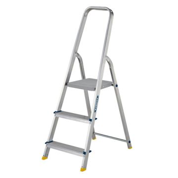 Werner High Handrail Stepladder - 3 Tread