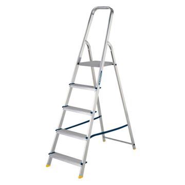 Werner High Handrail Stepladder - 5 Tread