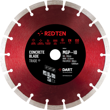 DART Red Ten TRADE MGP-10 Diamond Blade 125D x 22B