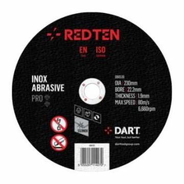 DART Red Ten SS/Inox 115mm Abrasive Disc - Pk 10
