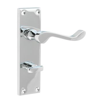 Timco Vic Scroll WC Handles PC 152 x 42