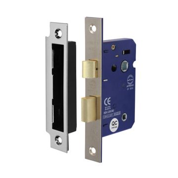 Timco Bathroom Lock Sat. Nickel 65mm