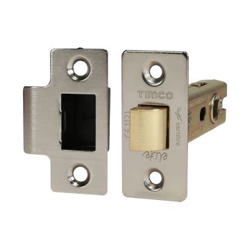 Timco Tubular Latch Sat. Nickel 76 case / 57 backset