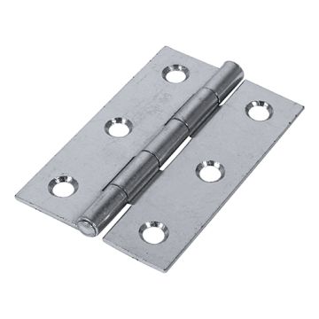 Timco Butt Hinge Fixed Pin Zinc 75 x 50