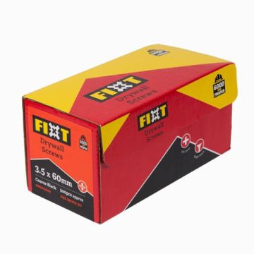  FIXT Drywall Screw 3.5 x 60mm Coarse Black (500 pcs)