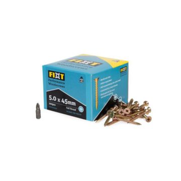  FIXT Performance Woodscrews 5.0 x 45mm CP (Box 200)