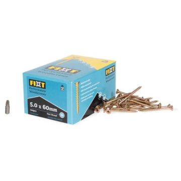  FIXT Performance Woodscrews 5.0 x 60mm CP (Box 100)