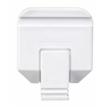 Plug Jegs 13 Amp 3 Pin White PPJ010PW