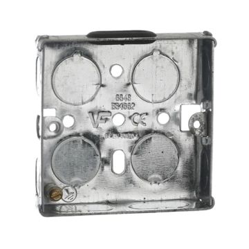 18mm 1 Gang Metal Back Box JF102 