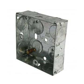 25mm 1 Gang Metal Back Box JF103A 