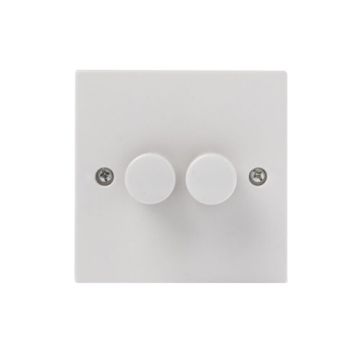 Rotary Dimmer Switch 2 Gang PPJ096 