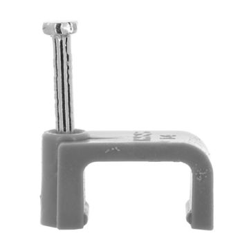6mm Flat Cable Clips Grey PPJ158GY