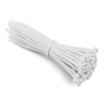 4.8 X 200mm Cable Ties White JB706N 
